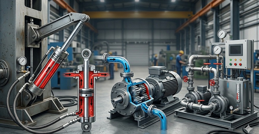Hydraulic Cylinders, Gear Pumps & Industrial Pump Systems Explained